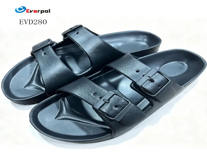 Unisex Tənzimlənən İkiqat Tokalı EVA Slide Sandalet